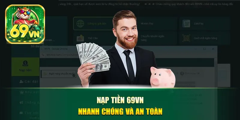 Nạp tiền 69vn nhanh chóng và an toàn