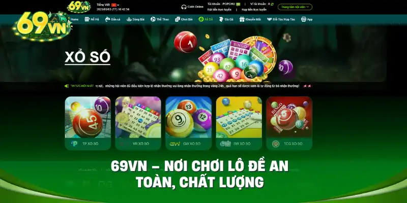 69vn - nơi chơi lô đề an toàn, chất lượng