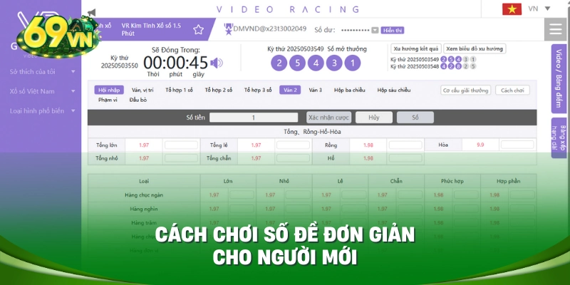 Cách chơi số đề đơn giản cho người mới