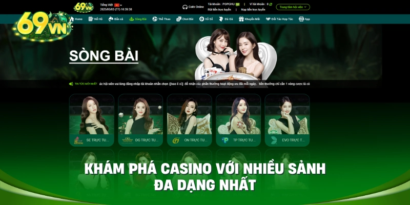 Khám phá casino với nhiều sảnh đa dạng nhất